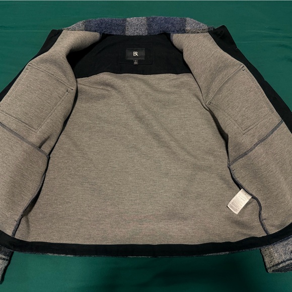 Blue Plaid Shirt Jacket - Picture 3 of 6